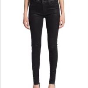 HUDSON BARBARA HIGH RISE SKINNY COATED JEAN